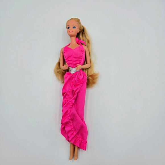 1982 Vintage Twirly Curls Barbie Doll 5579 Superstar Era Blonde Hair Curler Brai - Picture 14 of 16